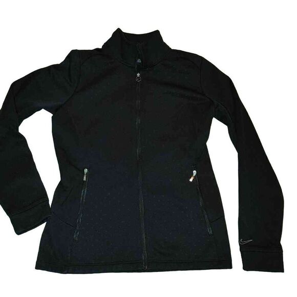 Nike golf tour performance therma-fit ladies sz  medium black w/dots in material - Picture 1 of 9